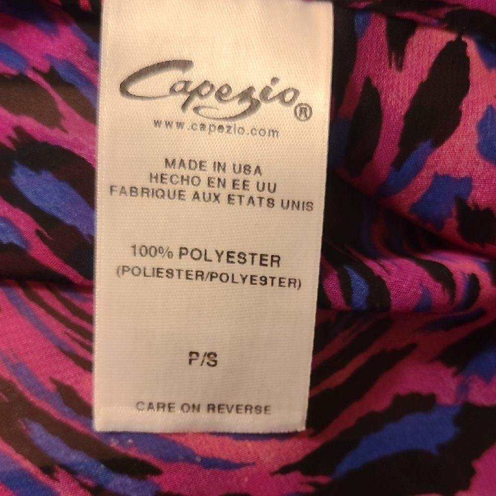 Capezio Vibrant Animal Print Sheer Wrap Skirt Ballet Dance - Picture 6 of 7